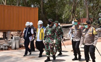 Tinjau Rumah Sakit Khusus Corona, Panglima TNI : Tiga hari lagi sudah siap