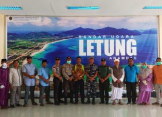 Danramil 04/Letung Hadiri Rapat Pencegahan Penularan Covid -19 di Kantor Camat Jemaja
