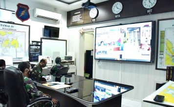 Danlantamal IV Ikuti Musrenbang Provinsi Kepri Lewat Vicon
