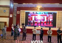 Danlantamal IV Hadiri Acara Penyerahan Insentif dan Pemberian Bantuan Sosial Terdampak Covid-19