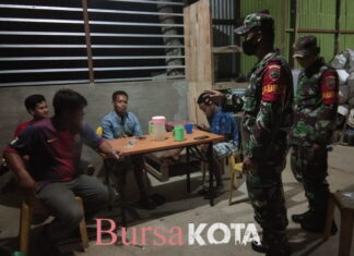 Babinsa Koramil 02/Tarempa Gelar Patroli dan Himbauan Cegah Penyebaran Covid-19 ke Masyarakat