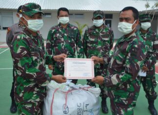 Paguyuban ANTASENA Abituren Akmil 1996 Menyerahkan Bantuan Masker Kepada RSKI Covid-19 Pulau Galang Batam