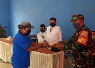 Babinsa Koramil 04/Letung Hadiri Penyerahan Simbolis Bantuan KPM