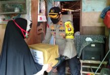 Sasar Warga Yang Belum Tersentuh Bantuan, Polres Tanjungpinang Kembali Bagikan Sembako