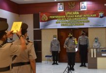 Polres Tanjungpinang Gelar Upacara Penyerahan Tugas Kasat Intelkam
