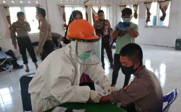 Polres Natuna Gelar Rapid Tes Lanjutan Terhadap Personil yang Dimutasi dari Polda Kepri