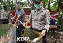 Kuatkan Ketahanan Pangan, Polres Tanjungpinang Kembangkan Budidaya Ikan Air Tawar dan Mini Garden