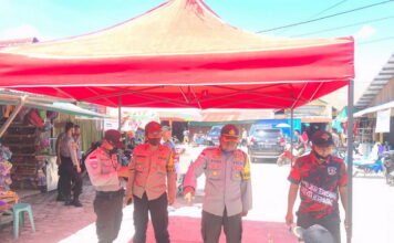 Polres Natuna Dirikan Posko Pelayanan New Normal di Parkiran Pasar Ranai