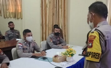 Bina Mental, Wakapolres Natuna Beri Pembekalan Manajemen Stress Kepada Personel