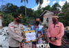 Kapolsek Bunguran Timur Didampingi Imam Besar Masjid Agung Natuna Berbagi Sembako