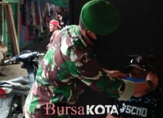 Babinsa Koramil 02/ Tarempa Himbau Warga Binaan Patuhi Disiplin New Normal