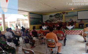 Plh Danramil 02/ Tarempa Terima Kunjungan Tim dari STERDAM I/BB