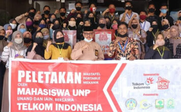 Mahasiswa Sumbar Bergerak, Bantu Dua Wastafel untuk Batam