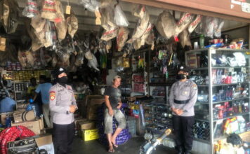 Patroli Engku Putri, Polres Lingga Gencar Lakukan Imbauan Adaptasi Kebiasaan Baru
