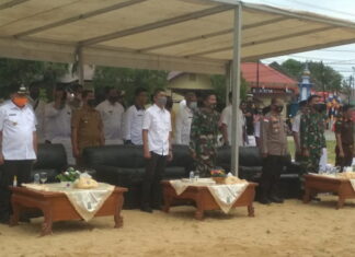 Plh Danramil 02/Tarempa Hadiri Upacara Pembukaan Pelatihan Satpol PP dan Satlinmas
