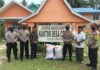 Peduli Covid-19, Polres Natuna Salurkan Bantuan Beras di 4 Desa Wilayah Hukum Polsek Bunguran Timur