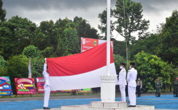 Upacara Peringatan HUT RI ke-75 di Lingga