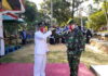 Babinsa Serda Suady Jadi Komandan Upacara Pada Peringatan HUT RI Ke-75 di Kecamatan Temiang Pesisir
