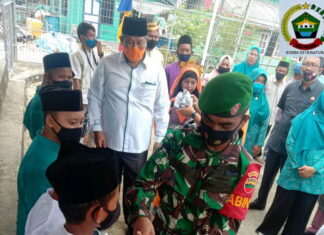 Bentuk Sinergitas, Babinsa Koramil /02 Tarempa Dampingi Kunjungan Kerja Bupati KKA