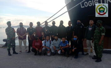 Koramil 02/Tarempa Berangkatkan Peserta Seleksi Calon Bintara PK