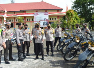 Kapolres Natuna Pimpin Apel Gelar Kenderaan Operasi Mantap Praja Seligi 2020