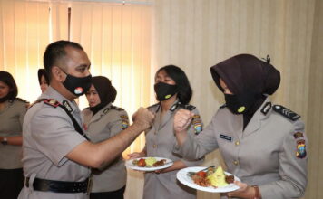 Polres Lingga Ikuti Syukuran Hut Polwan Ke -72 Secara Virtual