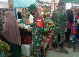 Cegah Covid – 19, Koramil 02/ Tarempa Bagikan Masker Gratis Ke Masyarakat