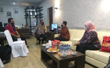 Bahas Agenda Pilkada, Bawaslu Lingga Audiensi dengan Polres Lingga
