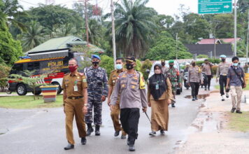 Operasi Yustisi, Polres Lingga Bersama TNI dan Pemkab Lingga Lakukan Apel Gabungan