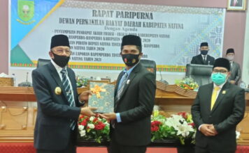 Bupati Natuna Sampaikan 5 Ranperda ke DPRD