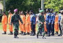 Danlantamal IV Hadiri Apel Gelar PAM Pilkada Provinsi Kepri
