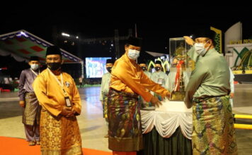 Danlantamal IV Beserta Ketua Korcab IV DJA I Hadiri Pembukaan MTQ VIII Provinsi Kepri