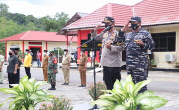 Apel Gelar Pasukan Dalam Rangka Operasi Mantap Praja Seligi 2020 Polres Lingga