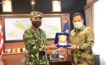 Danlantamal IV Terima Kunker Pjs Gubernur Kepri