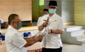 Camat Lingga Timur Ucapkan Selamat Datang Kepada Pjs Bupati Lingga Atas Kunjungannya