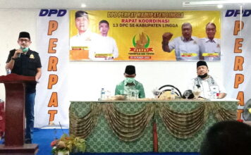 Rakor 13 DPC Perpat Se-Kabupaten Lingga, Ini Pesan Ketua DPP Perpat Provinsi Kepri