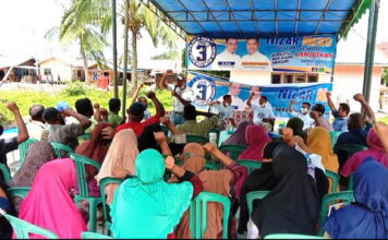 Antusias Warga Pulau Medang, Pulau Duyung dan Pulau Baru Sambut Kedatangan Paslon Nomor Urut 3
