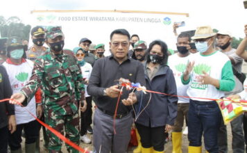 Didampingi Alias Wello, Moeldoko Resmikan Kawasan Food Estate seluas 1.800 Hektar di Lingga