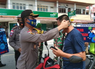 Hari ke-6 Operasi Zebra Seligi 2020 SatLantas Polres Natuna Terus Sosialiasi Protokol Kesehatan