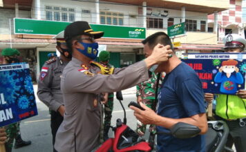 Hari ke-6 Operasi Zebra Seligi 2020 SatLantas Polres Natuna Terus Sosialiasi Protokol Kesehatan