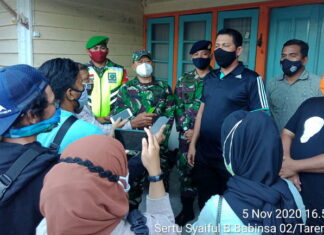 Danramil 02/Tarempa Sampaikan Kronologi Anggota Satpol PP KKA Terpapar Covid -19
