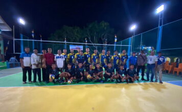 Safaruddin, Anak Pulau Kelombok Buka Turnamen Volly Ball Antar Kampung