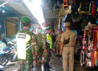 Tim Satgas Bersama Koramil 02/Tarempa Gelar Operasi Yustisi