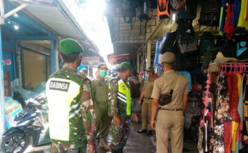 Tim Satgas Bersama Koramil 02/Tarempa Gelar Operasi Yustisi