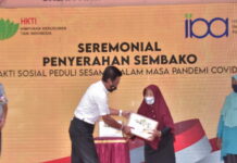 Danlantamal IV Tanjungpinang Hadiri Bhati Sosial Peduli Covid-19 Masyarakat Bintan