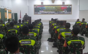 Kodim 0318/Natuna Gelar Apel Danramil dan Babinsa Dukung Sukseskan Pilkada Serentak