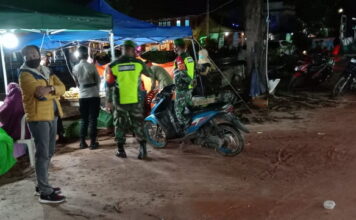 Dimasa Pandemi Personil Kodim 0318/Natuna Lakukan Penerapan 3 M