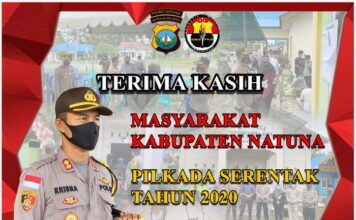 Pilkada 2020 Berlangsung Aman dan Kondusif, Kapolres Natuna Ucapkan Terima Kasih
