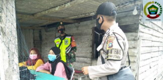 Koramil 07/Palmatak Terus Memberi Himbauan Agar Masyarakat Patuhi Protokol Kesehatan