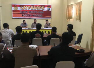 Polres Natuna Laksanakan Latihan Pra Ops Lilin Seligi 2020
